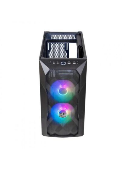 GABINETE COOLER MASTER MASTERBOX TD300 MESH CON VENTANA ARGB MINI TOWER MINI-ITX-MICRO-ATX USB 3.0 SIN FUENTE 2 VENTILADORES ARGB INSTALADOS NEGRO - Image 2