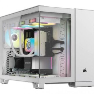 GABINETE CORSAIR 2500X MIDI-TOWER MICRO-ATX-MINI-ITX USB 3.0 SIN FUENTE SIN VENTILADORES INSTALADOS BLANCO