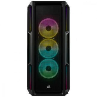 GABINETE CORSAIR ICUE 5000T CON VENTANA RGB MIDI TOWER ATX USB 3.0 SIN FUENTE NEGRO