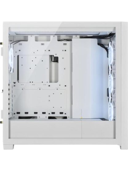 GABINETE CORSAIR ICUE 5000X QL CON VENTANA RGB MIDI-TOWER ATX USB C 3.0-3.1 SIN FUENTE BLANCO - Image 2