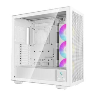 GABINETE DEEPCOOL RMORPHEUS COMPATIBILIDAD ATX; EATX GPU DE HASTA 480MM. INCLUYE 3 VENTILADORES ARGB DE 140MM. CAPACIDAD 9 VENTILADORES DE 120MM O 140