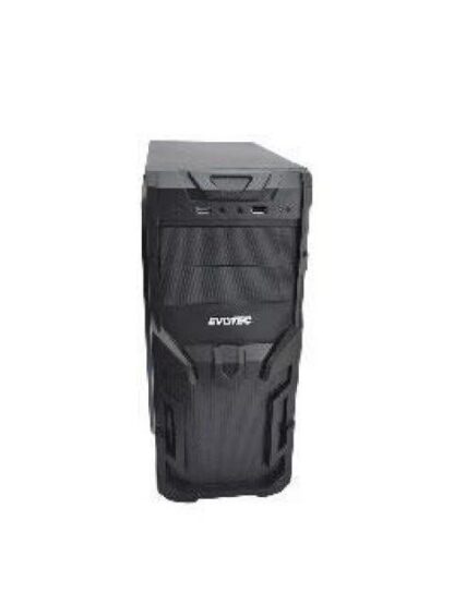 GABINETE EVOTEC EV-1005 MINI-TOWER ATX-MICRO ATX-MINI-ATX USB CON FUENTE DE 600W SIN VENTILADORES INSTALADOS NEGRO - Image 4