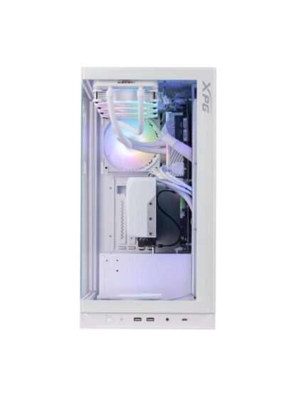 GABINETE GAMER XPG INVADER X CON VENTANA MIDI TOWER ATX-MICRO ATX-MINI-ITX USB 3.2 SIN FUENTE 5 VENTILADORES INSTALADOS BLANCO - ¡PRECIO ESPECIAL LIMITADO A 5 UNIDADES POR CLIENTE! - Image 3