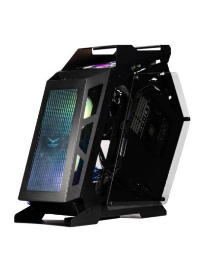 GABINETE GAMING ESPECIAL CON CRISTAL TEMPLADO ITX MICROATX VENTILADORES 2 FRONTALES 1POSTERIOR ARGB USB 3.0 X1 USB 1.1 X1 HD AUDIO X1 NA0641 - Image 2