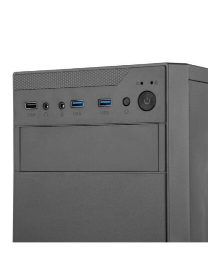GABINETE GETTTECH GCM-550AC-01 MIDI-TOWER ATX-MICRO-ATX-MINI-ITX USB 3.0-2.0 CON FUENTE 550W 1 VENTILADOR INSTALADO NEGRO - Image 8
