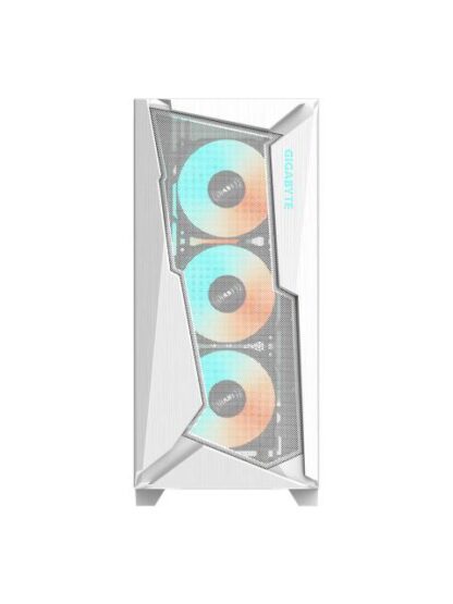 GABINETE GIGABYTE C301 GLASS CON VENTANA MIDI-TOWER ATX-E-ATX-MICRO-ATX-MINI-ITX USB 3.0-USB-C SIN FUENTE 4 VENTILADORES INSTALADOS ARGB BLANCO - Image 3