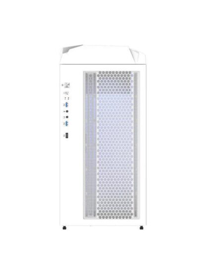 GABINETE GIGABYTE C301 GLASS CON VENTANA MIDI-TOWER ATX-E-ATX-MICRO-ATX-MINI-ITX USB 3.0-USB-C SIN FUENTE 4 VENTILADORES INSTALADOS ARGB BLANCO - Image 7