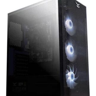 GABINETE NACEB ZED CON VENTANA RGB FULL-TOWER ATX USB 3.0 SIN FUENTE 3 VENTILADORES RGB INSTALADOS NEGRO