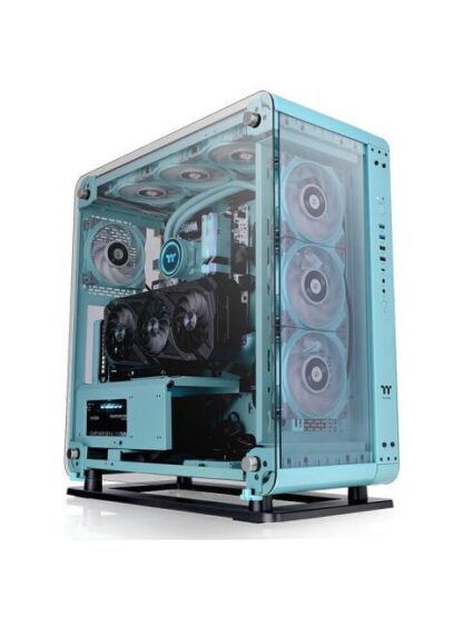 GABINETE THERMALTAKE CORE P6 MIDI-TOWER ATX-CEB-MICRO-ATX-MINI-ITX USB 2.0-3.0 SIN FUENTE SIN VENTILADORES INSTALADOS AZUL