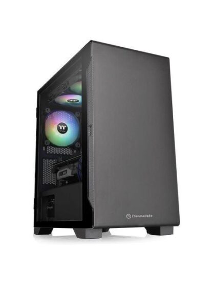 GABINETE THERMALTAKE S100 TG (CA1Q900S1WN00) COLOR NEGRO MICRO TORRE