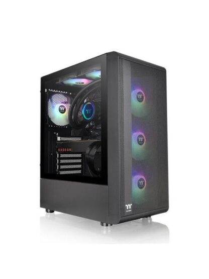 GABINETE THERMALTAKE S200 TG ARGB (CA1X200M1WN00) COLOR NEGRO MEDIA TORRE