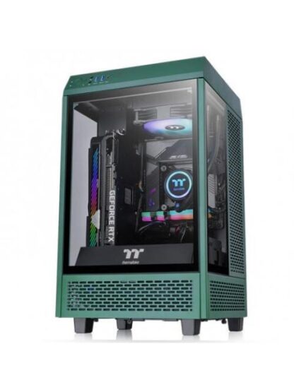 GABINETE THERMALTAKE THE TOWER 100 RACING GREEN (CA1R300SCWN00) COLOR VERDE MINI TORRE