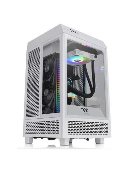 GABINETE THERMALTAKE THE TOWER 100 SNOW MINI CHASSIS MINITOWER GABINETE MINIITX COLOR BLANCO