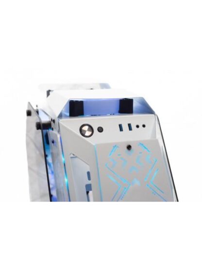 GABINETE XZEAL IR02 CON VENTANA MIDI-TOWER MICRO ATX-MINI ITX USB 3.0-2.0 SIN FUENTE 4 VENTILADORES INSTALADOS RGB BLANCO - Image 4