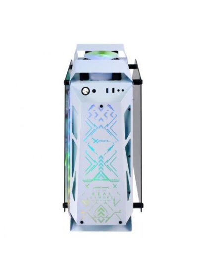 GABINETE XZEAL IR02 CON VENTANA MIDI-TOWER MICRO ATX-MINI ITX USB 3.0-2.0 SIN FUENTE 4 VENTILADORES INSTALADOS RGB BLANCO - Image 5