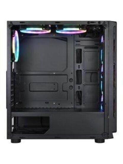 GABINETE XZEAL XZ120 CON VENTANA RGB TOWER ATX-MICRO ATX-MINI-ATX USB 2.0-3.0 SIN FUENTE NEGRO - Image 2