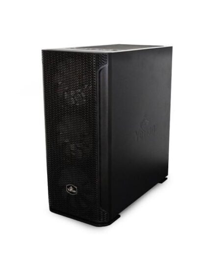 GABINETE YEYIAN HOLLOW 2500 CON VENTANA MIDI TOWER ATX-EATX-ITX-MICRO ATX USB 3.2 SIN FUENTE 3 VENTILADORES ARGB INSTALADOS NEGRO