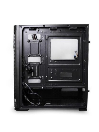GABINETE YEYIAN HOLLOW 2500 CON VENTANA MIDI TOWER ATX-EATX-ITX-MICRO ATX USB 3.2 SIN FUENTE 3 VENTILADORES ARGB INSTALADOS NEGRO - Image 2