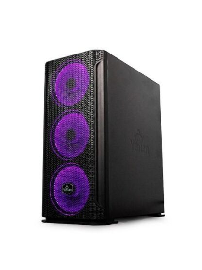 GABINETE YEYIAN HOLLOW 2500 CON VENTANA MIDI TOWER ATX-EATX-ITX-MICRO ATX USB 3.2 SIN FUENTE 3 VENTILADORES ARGB INSTALADOS NEGRO - Image 6