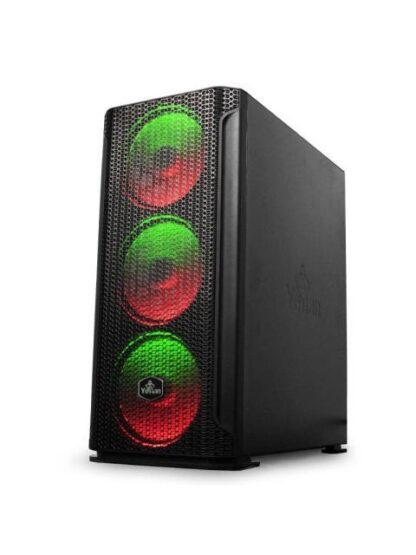 GABINETE YEYIAN HOLLOW 2500 CON VENTANA MIDI TOWER ATX-EATX-ITX-MICRO ATX USB 3.2 SIN FUENTE 3 VENTILADORES ARGB INSTALADOS NEGRO - Image 9