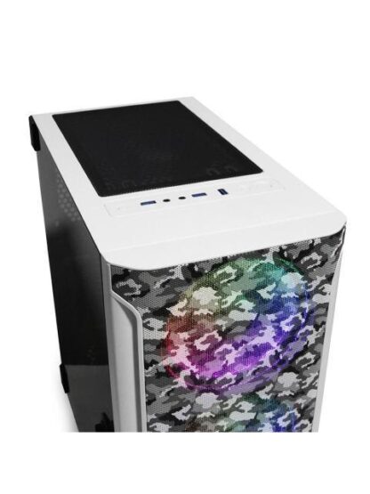 GABINETE YEYIAN HOLLOW 2500 MIDI-TOWER ATX-EATX-MICRO-ATX-MINI-ITX USB 3.0 SIN FUENTE 3 VENTILADORES INSTALADOS NEGRO-BLANCO - Image 2