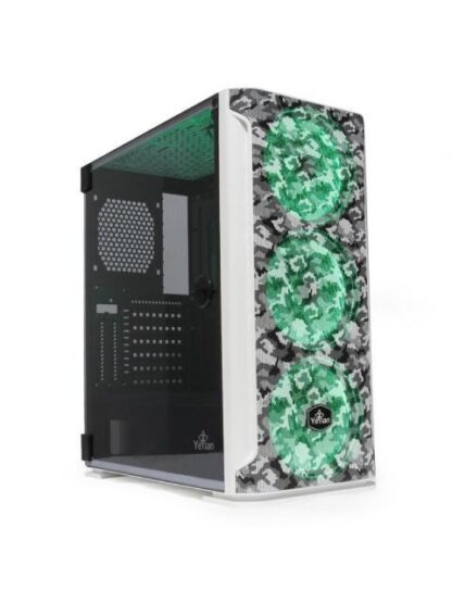 GABINETE YEYIAN HOLLOW 2500 MIDI-TOWER ATX-EATX-MICRO-ATX-MINI-ITX USB 3.0 SIN FUENTE 3 VENTILADORES INSTALADOS NEGRO-BLANCO - Image 8