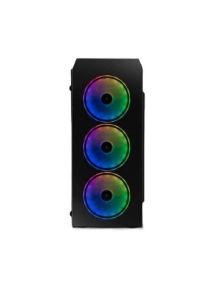 GABINETE YEYIAN KRYPTON CON VENTANA MIDI TOWER ATX-MICRO-ATX USB 3.0 SIN FUENTE 3 VENTILADORES INSTALADOS ARGB NEGRO - Image 2