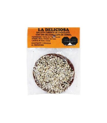 GALLETA CUBIERTA DE CHOCOLATE CON AMARANTO LA GRAN NATURISTA