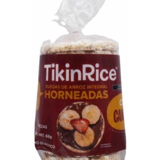 GALLETA DE ARROZ INTEGRAL CANELA 66 G TIKINRICE