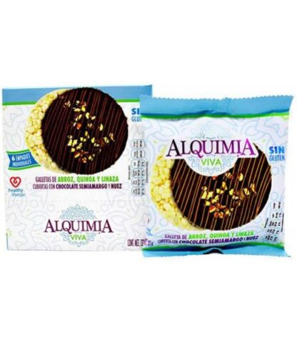 GALLETA DE ARROZ QUINOA NUEZ 22 G ALQUIMIA P 6