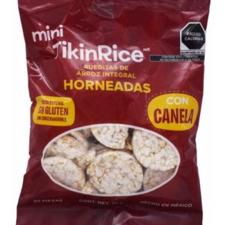 GALLETAS DE ARROZ INTEGRAL CANELA 28 G MINITIKINRICE