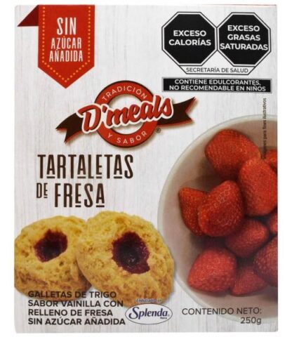 GALLETAS TARTALETAS SAB FRESA 250 G DMEALS