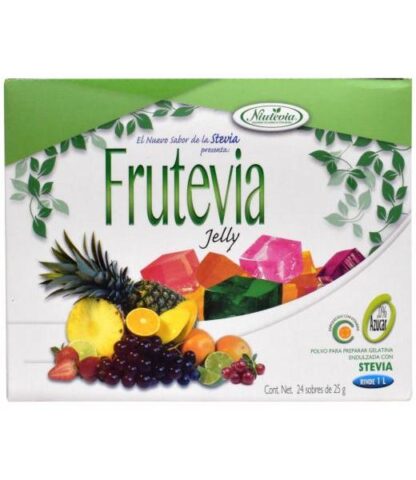 GELATINA CON STEVIA FRESA 25 G FRUTEVIA P 24