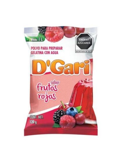 GELATINA DGARI FRUTOS ROJOS 120 GR