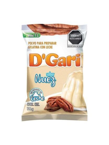 GELATINA DGARI LECHE NUEZ 120 GR