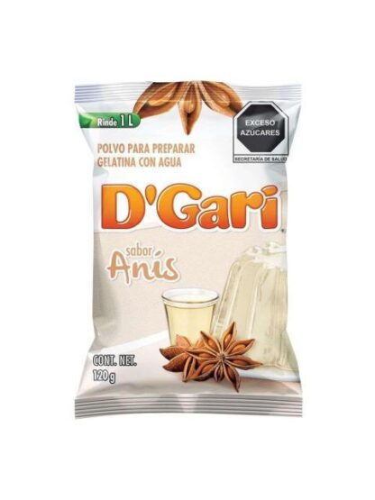 GELATINA DGARI SABOR ANIS 120 GR