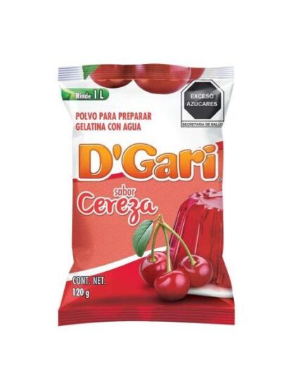 GELATINA DGARI SABOR CEREZA 120 GR