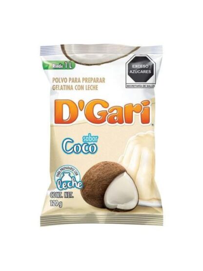 GELATINA DGARI SABOR COCO 120 GR