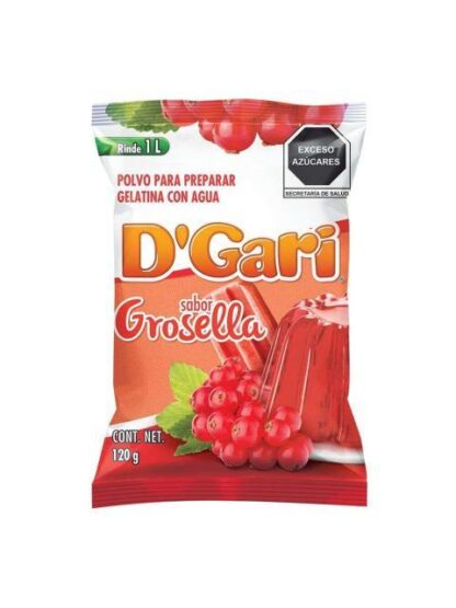 GELATINA DGARI SABOR GROSELLA 120 GR