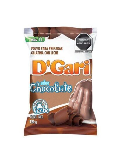 GELATINA DGARI SABOR LECHE CHOCOLATE 120 GR