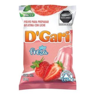 GELATINA DGARI SABOR LECHE FRESA 120 GR