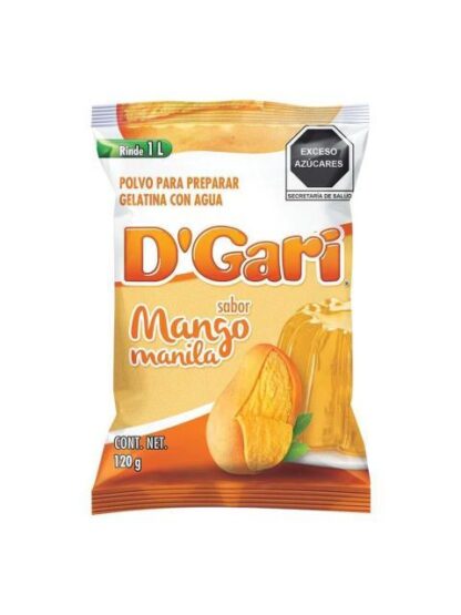 GELATINA DGARI SABOR MANGO 120 GR