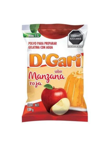 GELATINA DGARI SABOR MANZANA 120 GR