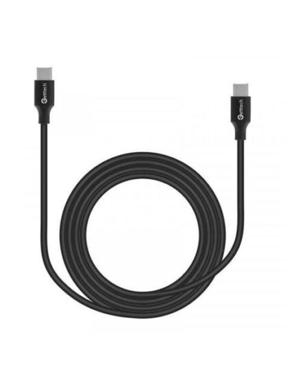 GETTTECH CABLE USB C A USB C VELOCIDAD DE TRANSFERENCIA RAPIDA 2 METROS COMPATIBLE CON DIFERENTES DISPOSITIVOS COLOR NEGRO MOD. GCUUCQC01