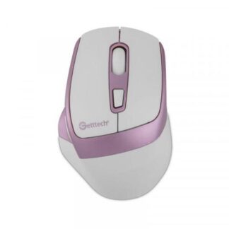 GETTTECH MOUSE INALAMBRICO PARA OFI 6D SENSOR 725F ILUMINACION RGB CUSTOM 7200 DPI 5 BOTON 1 SCROLL CONECTIVIDAD DUAL BLANCO ROSA GGMSTDBW01