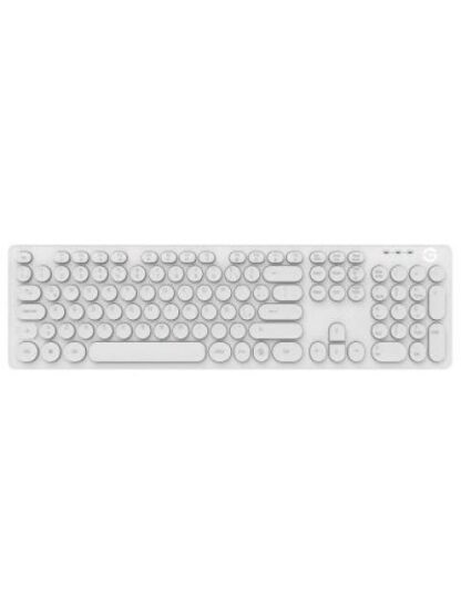 GETTTECH TECLADO RETROILUMINADO IGNITE BLANCO 105 TECLAS CONEXION USB ABS FRENTE Y GALVANIZADO ATRAS MOD. GTI20201B - Image 2