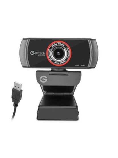GETTTECH WEBCAM GPW-FHDMF-G1 2MP 1920 X 1080 PIXELES USB NEGRO - Image 2