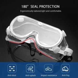 GOGGLES DE PROTECCION GKSA01B KSA 4 VALVULAS DE RESPIRACION GRADO MEDICO ELASTICO DE SUJECION Y FIJACION DE SELLADO PARA OJOS ANTI EMPANANTE