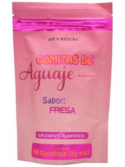 GOMITAS AGUAJE FRESA 60 GOMITAS JOY NATURA