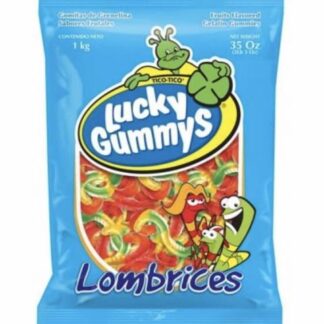 GOMITAS LUCKY GUMMY DE LOMBRICES BOLSA 1 KILO